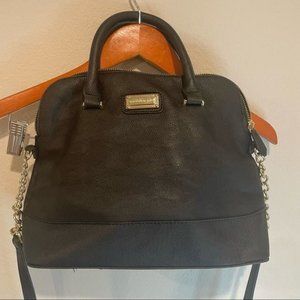 Madden Girl Black Gold Chain Strap Shoulder Bag